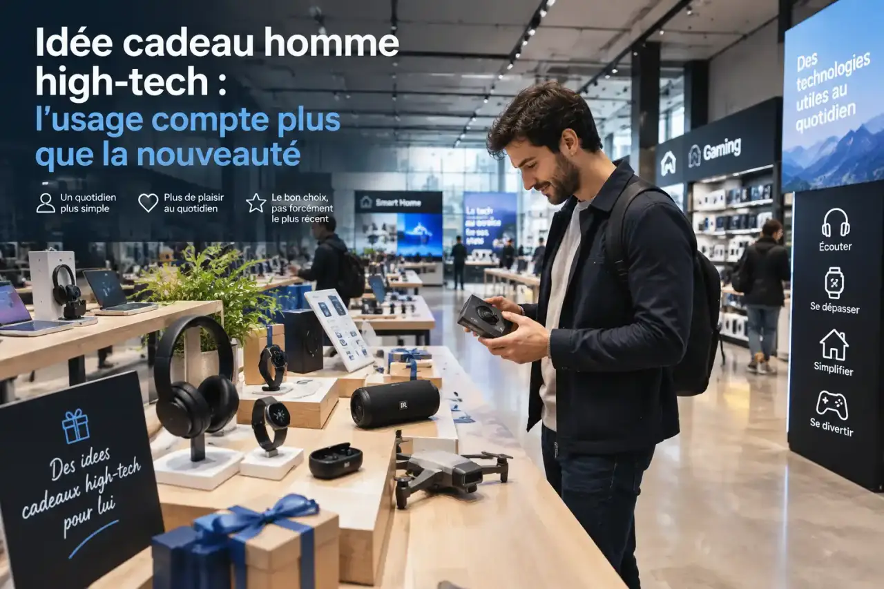 Idée cadeau homme high-tech : l’usage compte plus que la nouveauté