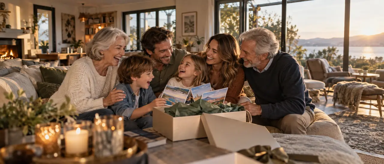 Un cadeau familial réussi crée un souvenir commun, pas un objet de plus