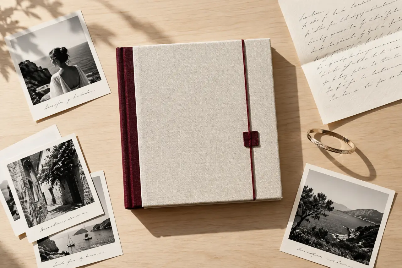 Idée de quoi offrir à sa meilleur amie avec un album photo personnalisé et une lettre manuscrite