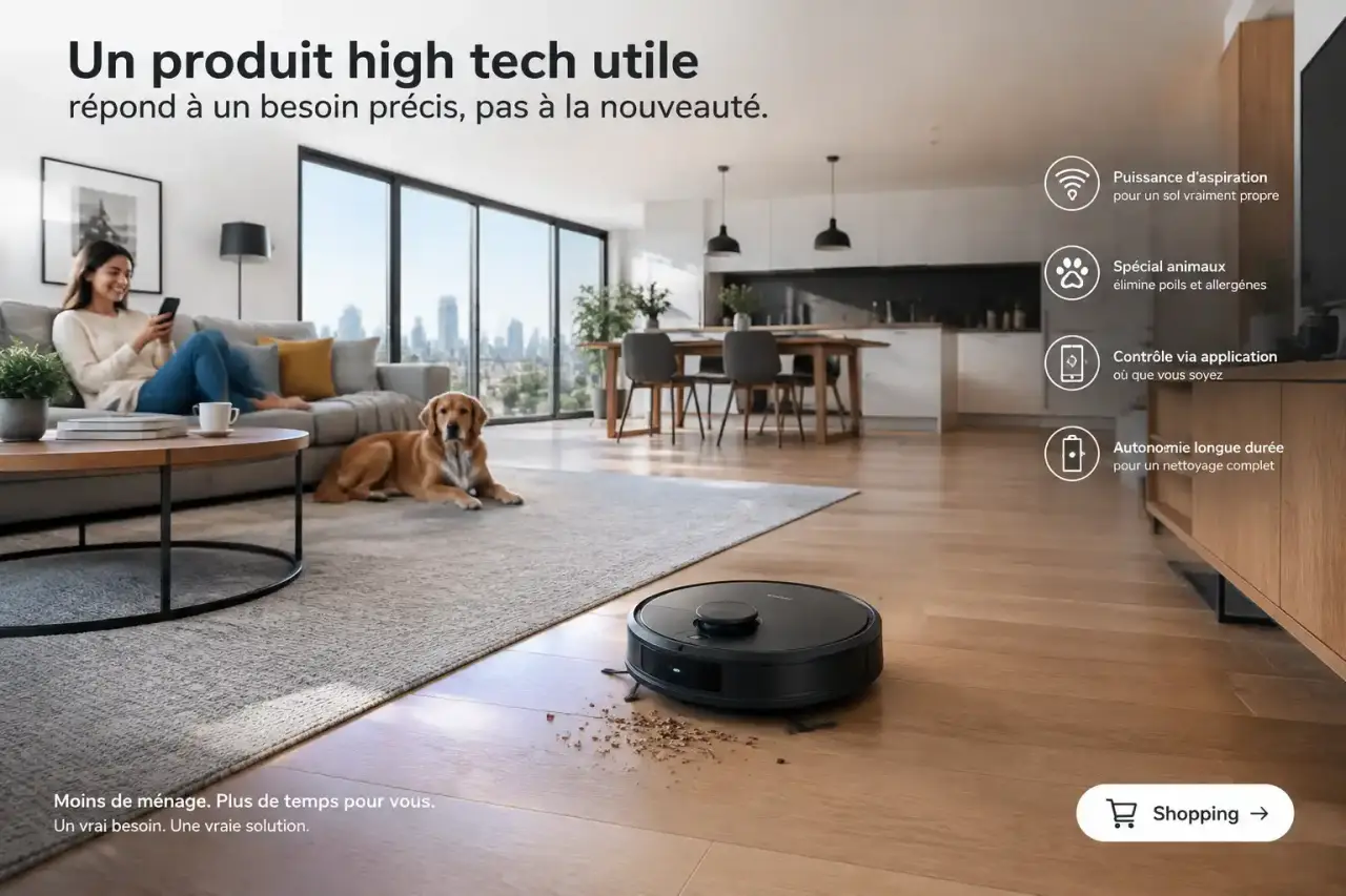 Un produit high tech utile répond à un besoin précis, pas à la nouveauté